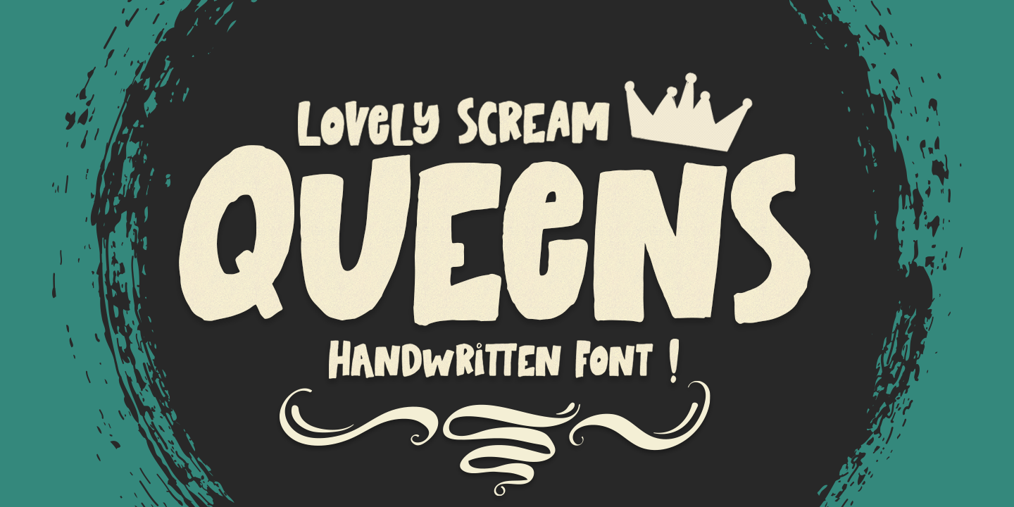 Пример шрифта Lovely Scream Queens